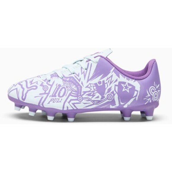 Puma - Juniors Tacto Ii Cp Fg/Ag Shoes, size 3 US little kids, color purple/blue - Picture 1 of 5